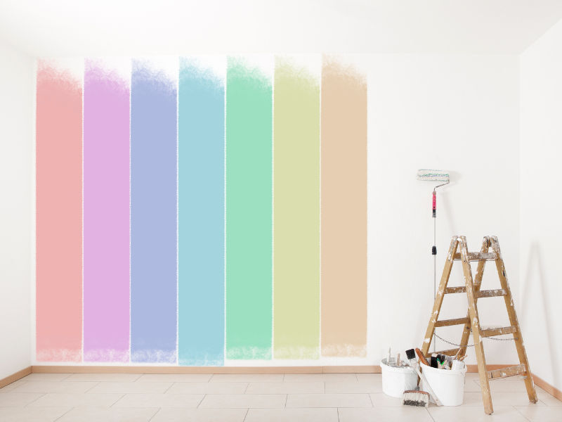 teste de cores para parede de quarto infantil
