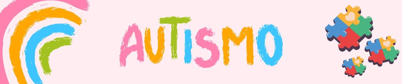 palavra autismo escrito com letras coloridas
