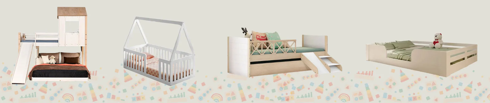diferentes modelos de cama montessoriana para crianças de 2 anos